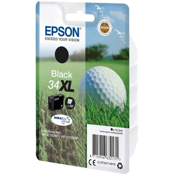 Epson Golf ball Inchiostro nero singolo DURABrite Ultra Pallina da golf 34XL