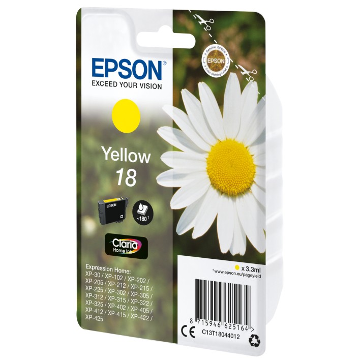 Epson Daisy Inchiostro giallo singolo Claria Home Margherita 18