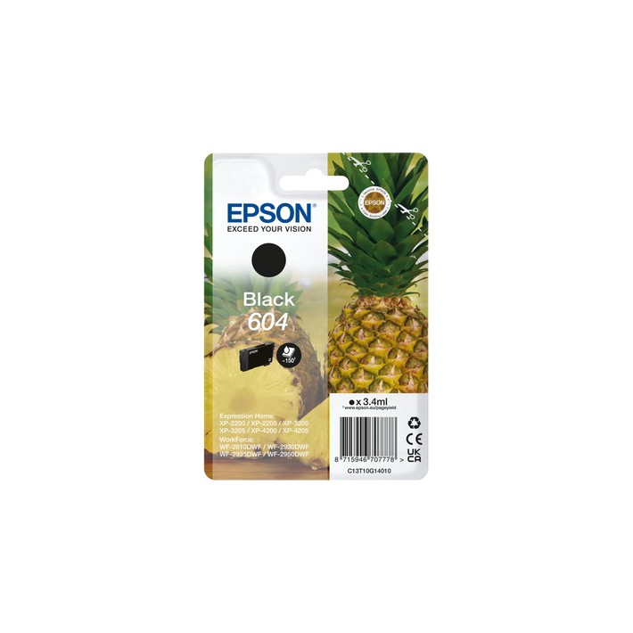 Epson 604 Pineapple Singlepack Black Ink