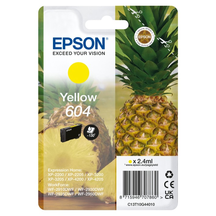 Epson Singlepack Yellow 604 Ink