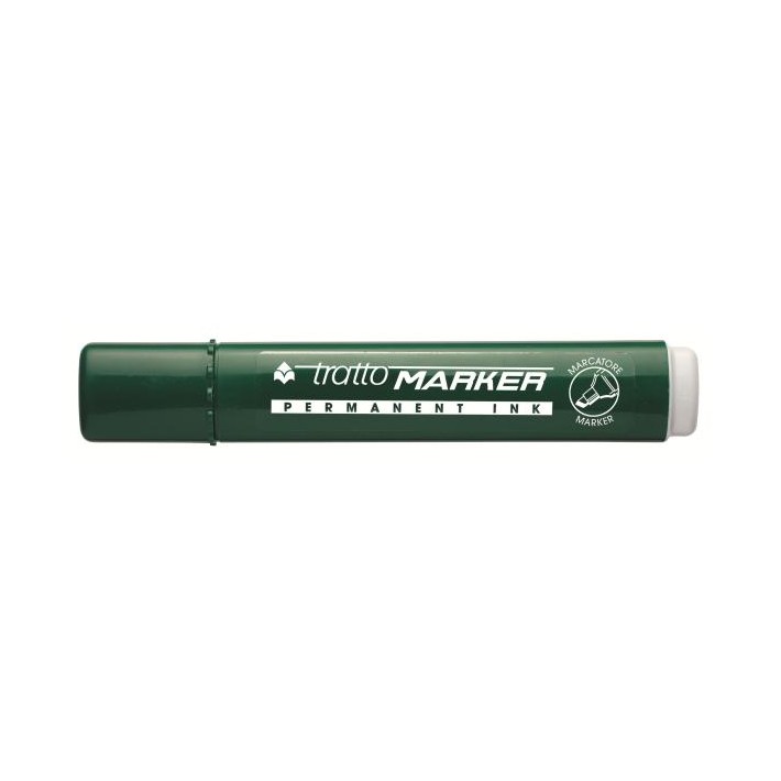 Tratto Marker marcatore permanente Punta smussata Verde 12 pz