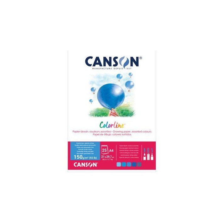 Canson Colorline Foglio d'arte 25 fogli