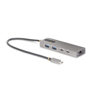 StarTech.com Hub USB-C a 3 porte con Ethernet da 2,5 Gbps e porta Power Delivery Pass-through da 100W, USB 3.2 10Gbps, 2x