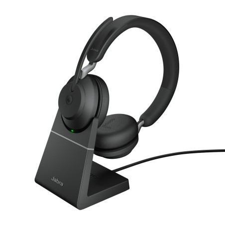 Jabra Evolve2 65 Auricolare Wireless A Padiglione Ufficio USB tipo A Bluetooth Base di ricarica Nero