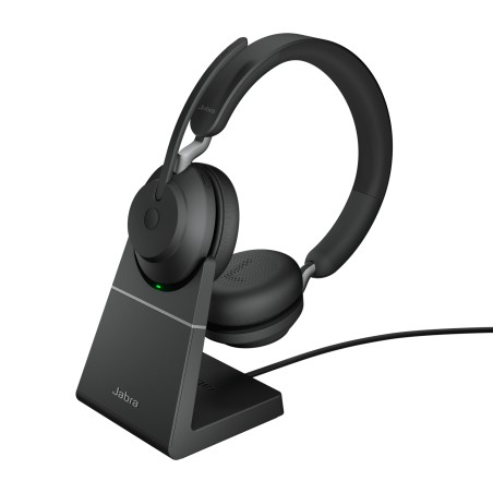 Jabra Evolve2 65 Auricolare Wireless A Padiglione Ufficio USB tipo A Bluetooth Base di ricarica Nero