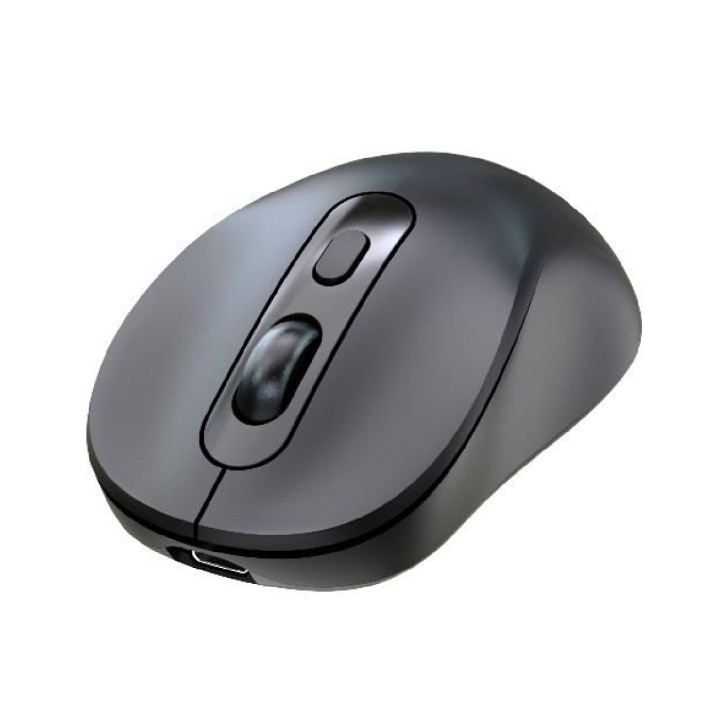 Mouse ottico, connessione wireless DUAL (BT 5.2 e Dongle 2.4GHZ), 1600 DPI,ricaricabile tramite porta USB-C, cavo incluso, 4