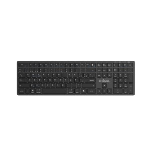Tastiera connessione wireless DUAL (BT 5.2 e Dongle 2.4GHZ), ricaricabile tramite porta USB-C, cavo incluso, 110 tasti, layout