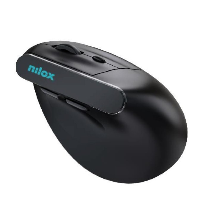 Mouse Verticale, connessione wireless DUAL BT 5.2 e Dongle 2.4GHZ -  ricaricabile USB -C - 6 pulsanti