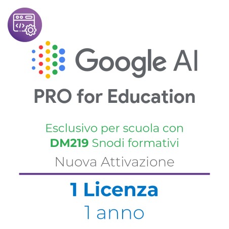 Google AI Pro for Education - DM 219 - Snodi Formativi - NEW - 1 anno