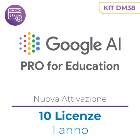 DM38 - Google AI Pro for Education - kit 25 licenze - New - 1 anno