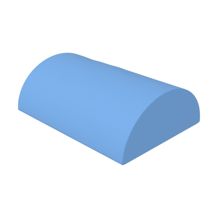 Pouf Morbido SEMICILINDRO STRETTO MEDIO in Similpelle e Imbottitura Ignifuga CL1 - Diametro 45/20 cm, H 60 cm - Densità 27kg/mc 