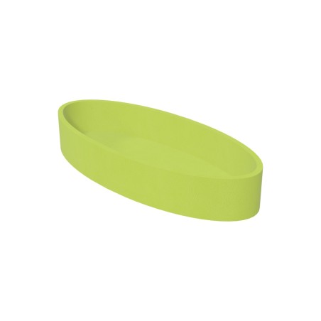 Pouf Morbido PISCINA OVALE Ignifuga CL1 - Dimensioni 115 x 50, H 18 cm - Colore Verde Chiaro