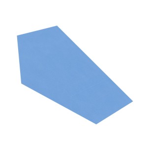 Pouf Morbido SCIVOLO GRANDE Ignifugo CL1 - Dimensioni 100 x 60 x H 32 cm - Colore Azzurro