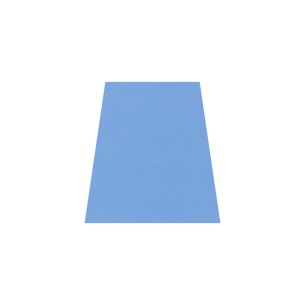 Pouf Morbido SCIVOLO GRANDE Ignifugo CL1 - Dimensioni 100 x 60 x H 32 cm - Colore Azzurro 2