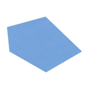 Pouf Morbido SCIVOLO Ignifugo CL1 - Dimensioni 60 x 60 x H 30 cm - Colore Azzurro
