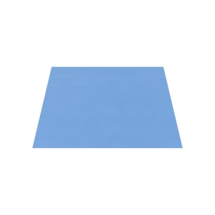 Pouf Morbido SCIVOLO Ignifugo CL1 - Dimensioni 60 x 60 x H 30 cm - Colore Azzurro 2