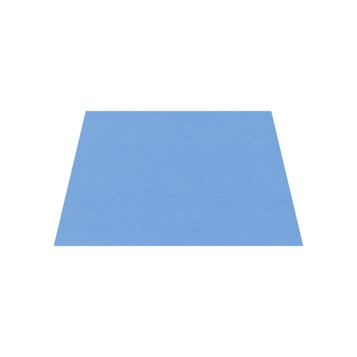 Pouf Morbido SCIVOLO Ignifugo CL1 - Dimensioni 60 x 60 x H 30 cm - Colore Azzurro