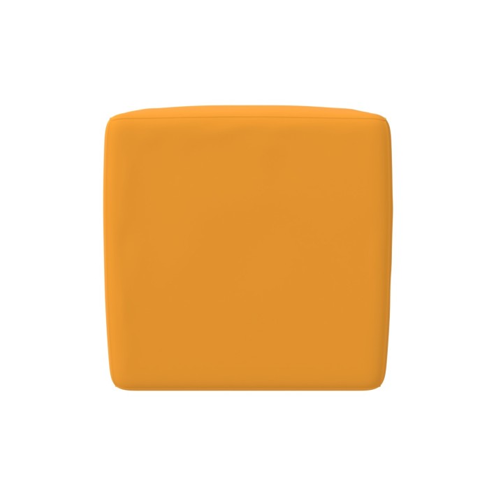 Pouf Morbido CUBO in Similpelle e Imbottitura Ignifuga CL1 - Dimensioni Lato 50 cm, H 50 cm - Densità 40 kg/mc - Sfoderabile 