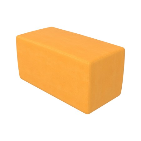 Pouf Morbido PARALLELEPIPEDO in Similpelle e Imbottitura Ignifuga CL1 - Dimensioni 40 x 80 cm, H 40 cm - Densità 27 kg/mc - 