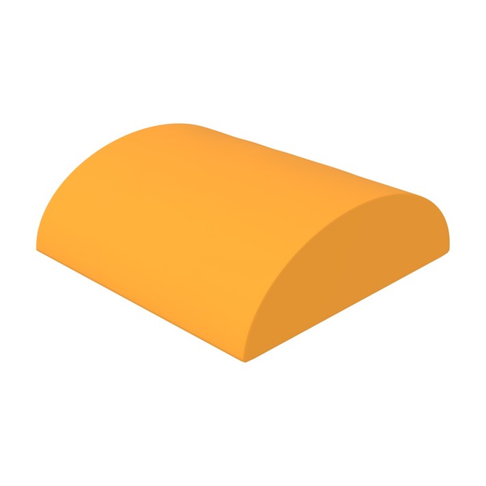 Pouf Morbido SEMICILINDRO LARGO MEDIO in Similpelle e Imbottitura Ignifuga CL1 - Diametro 60/20 cm, H 60 cm - Densità 27kg/mc - 