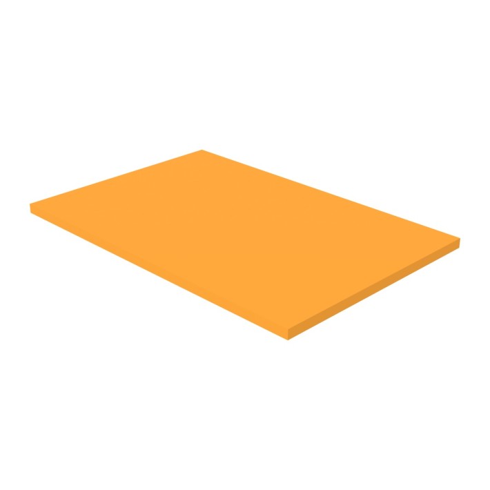Pouf Morbido Tappeto Ignifugo CL1 - Dimensioni 180 x 120 x H 5 cm - Colore Arancione