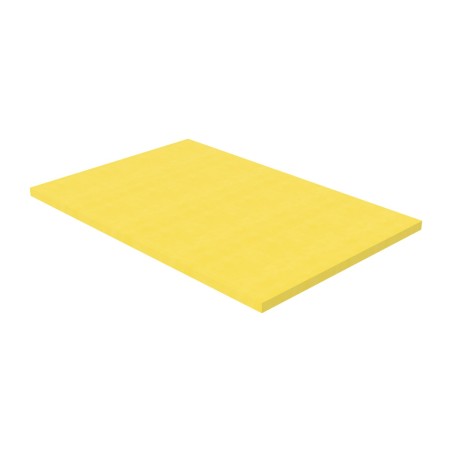 Pouf Morbido Tappeto Ignifugo CL1 - Dimensioni 180 x 120 x H 5 cm - Colore Giallo
