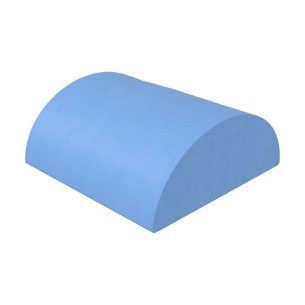 Pouf Morbido SEMICILINDRO LARGO ALTO in Similpelle e Imbottitura Ignifuga CL1 - Diametro 60/25 cm, H 60 cm - Densità 27kg/mc - 