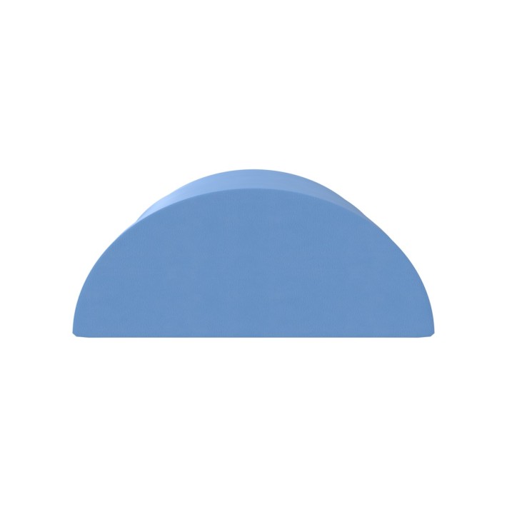 Pouf Morbido SEMICILINDRO LARGO ALTO in Similpelle e Imbottitura Ignifuga CL1 - Diametro 60/25 cm, H 60 cm - Densità 27kg/mc - 