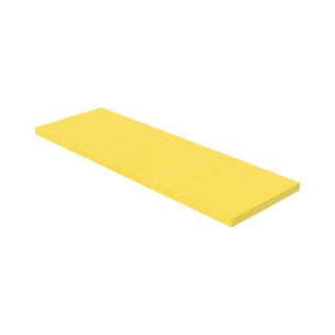 Pouf Morbido Tappeto Ignifugo CL1 - Dimensioni 180 x 60 x H 5 cm - Colore Giallo