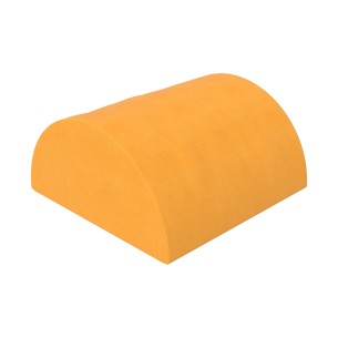 Pouf Morbido SEMICILINDRO in Similpelle e Imbottitura Ignifuga CL1 - Diametro 30/15 cm, H 30 cm - Densità 27 kg/mc - 