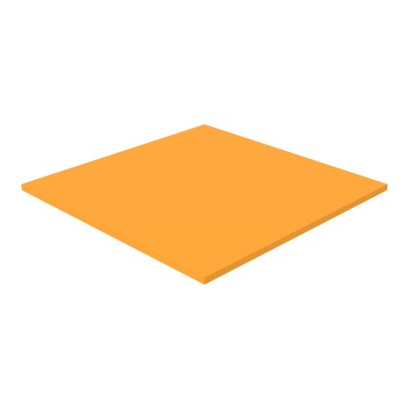 Pouf Morbido Tappeto Ignifugo CL1 - Dimensioni 200 x 200 x H 5 cm - Colore Arancione