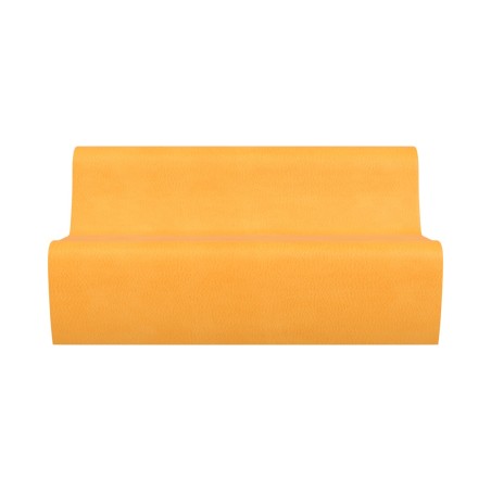 Pouf Morbido SEDUTA DIVANO 3 POSTI in Similpelle e Imbottitura Ignifuga CL1 - Dimensioni Base 100x50xH 25 cm - Sfoderabile con