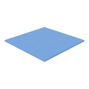 Pouf Morbido Tappeto Ignifugo CL1 - Dimensioni 200 x 200 x H 5 cm - Colore Azzurro