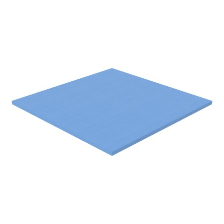 Pouf Morbido Tappeto Ignifugo CL1 - Dimensioni 200 x 200 x H 5 cm - Colore Azzurro