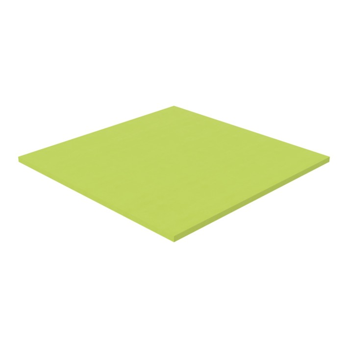 Pouf Morbido Tappeto Ignifugo CL1 - Dimensioni 200 x 200 x H 5 cm - Colore Verde Chiaro