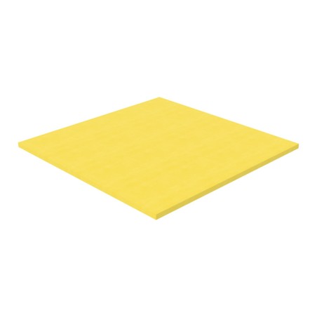 Pouf Morbido Tappeto Ignifugo CL1 - Dimensioni 200 x 200 x H 5 cm - Colore Giallo