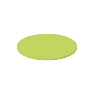 Pouf Morbido Tappeto Tondo Ignifugo CL1 - Diametro 188 cm - Altezza 5 cm - Colore Verde Chiaro