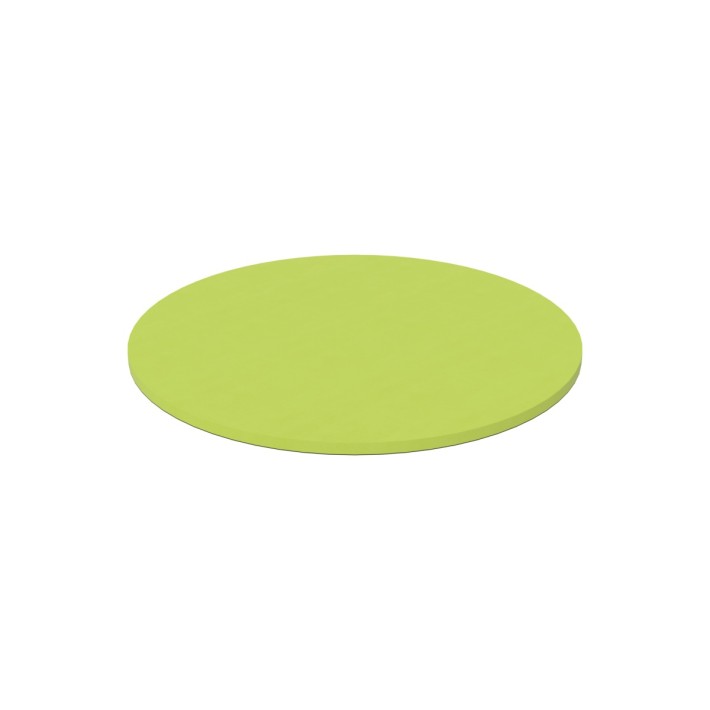 Pouf Morbido Tappeto Tondo Ignifugo CL1 - Diametro 188 cm - Altezza 5 cm - Colore Verde Chiaro