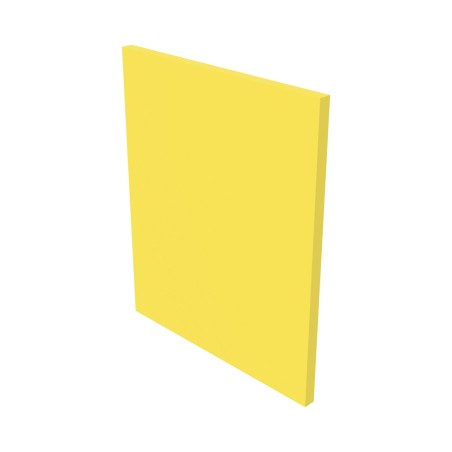 Pouf Morbido PROTEZIONE MURO Ignifugo CL1 - Dimensioni 100 x 120 x H 5 cm - Colore Giallo