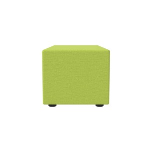Pouf Semirigido Rettangolo Largo Similpelle e Imbottitura Ignifuga CL1 - Dimensioni 48 x 103 x h43 cm - Colore Verde Chiaro 2