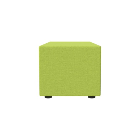 Pouf Semirigido Rettangolo Largo Similpelle e Imbottitura Ignifuga CL1 - Dimensioni 48 x 103 x h43 cm - Colore Verde Chiaro