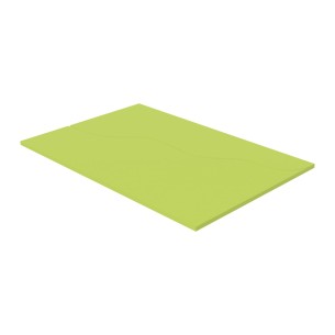 Pouf Morbido Tappeto Onda Ignifugo CL1 - Dimensioni 180 x 120 x H 3 cm - Colore Verde Chiaro