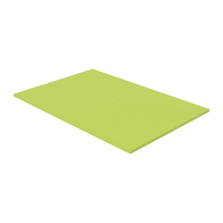 Pouf Morbido Tappeto Onda Ignifugo CL1 - Dimensioni 180 x 120 x H 3 cm - Colore Verde Chiaro