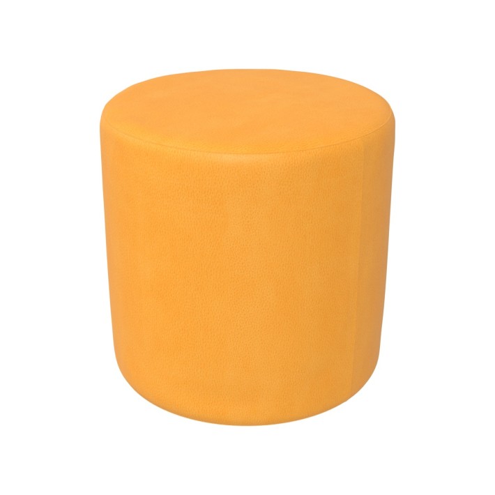 Pouf Morbido CILINDRO in Similpelle e Imbottitura Ignifuga CL1 - Diametro 40 cm, H 40 cm - Densità 40kg/mc - Sfoderabile con 