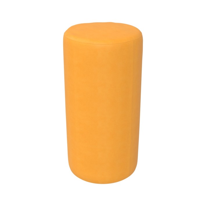 Pouf Morbido CILINDRO GRANDE in Similpelle e Imbottitura Ignifuga CL1 - Diametro 30 cm, H 60 cm - Densità 40kg/mc - Sfoderabile 