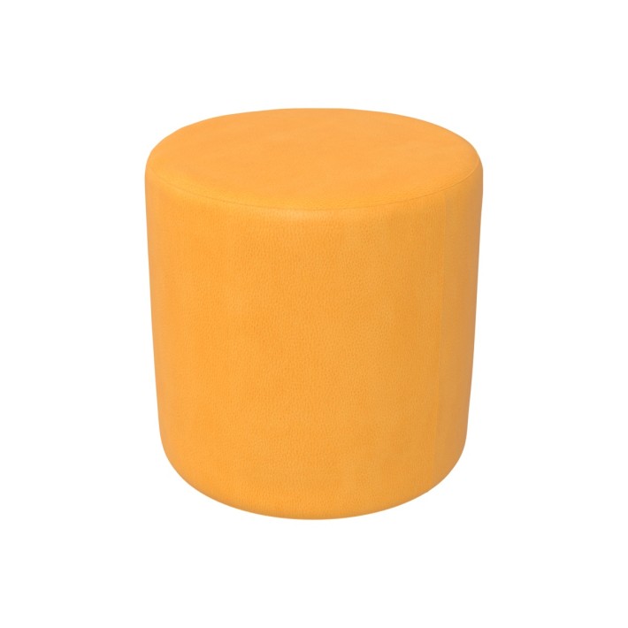 Pouf Morbido CILINDRO in Similpelle e Imbottitura Ignifuga CL1 - Diametro 30 cm, H 30 cm - Densità 40kg/mc - Sfoderabile con 