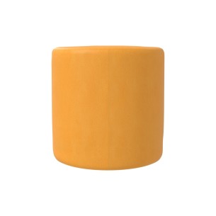 Pouf Morbido CILINDRO in Similpelle e Imbottitura Ignifuga CL1 - Diametro 30 cm, H 30 cm - Densità 40kg/mc - Sfoderabile con  2