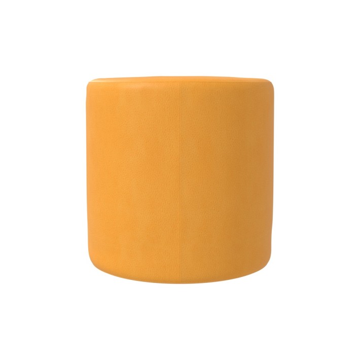 Pouf Morbido CILINDRO in Similpelle e Imbottitura Ignifuga CL1 - Diametro 30 cm, H 30 cm - Densità 40kg/mc - Sfoderabile con 