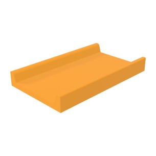Pouf Morbido CUBO in Similpelle e Imbottitura Ignifuga CL1 - Dimensioni 120 x 70 x h 15 cm - Densità 27kg/mc - Sfoderabile con 
