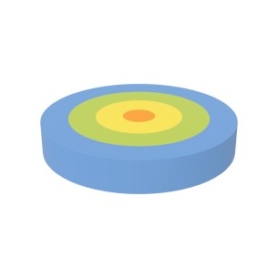 Pouf Morbido Modulo Piscina in Similpelle e Imbottitura Ignifuga CL1 - Ingombro Complessivo 180x180x30 cm - Densità 27kg/mc - 